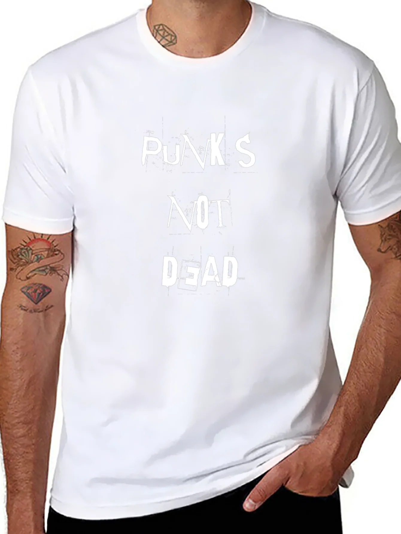 Punks Not Dead Graphic Tee - Black