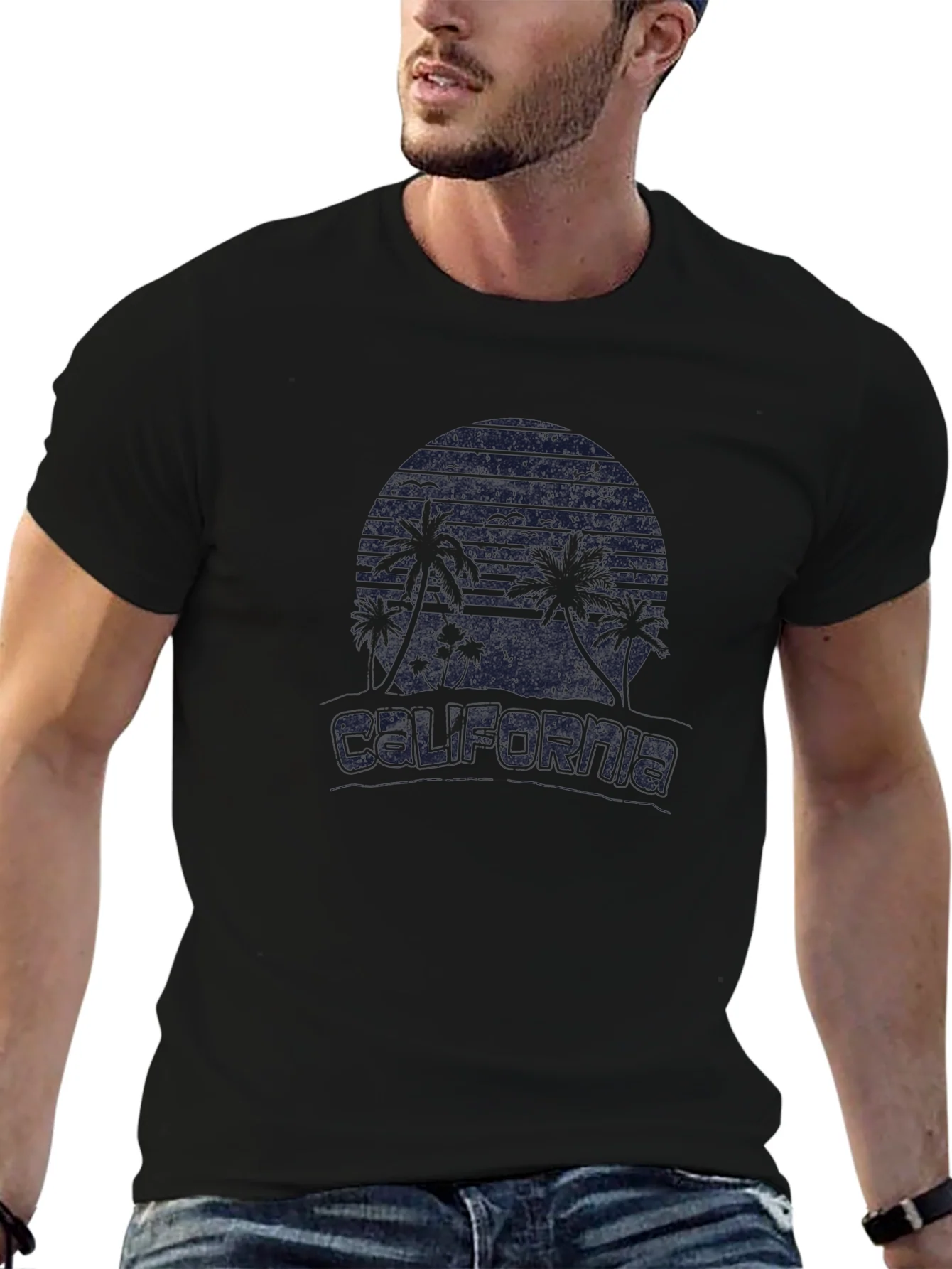 California Graphic T-Shirt - Black