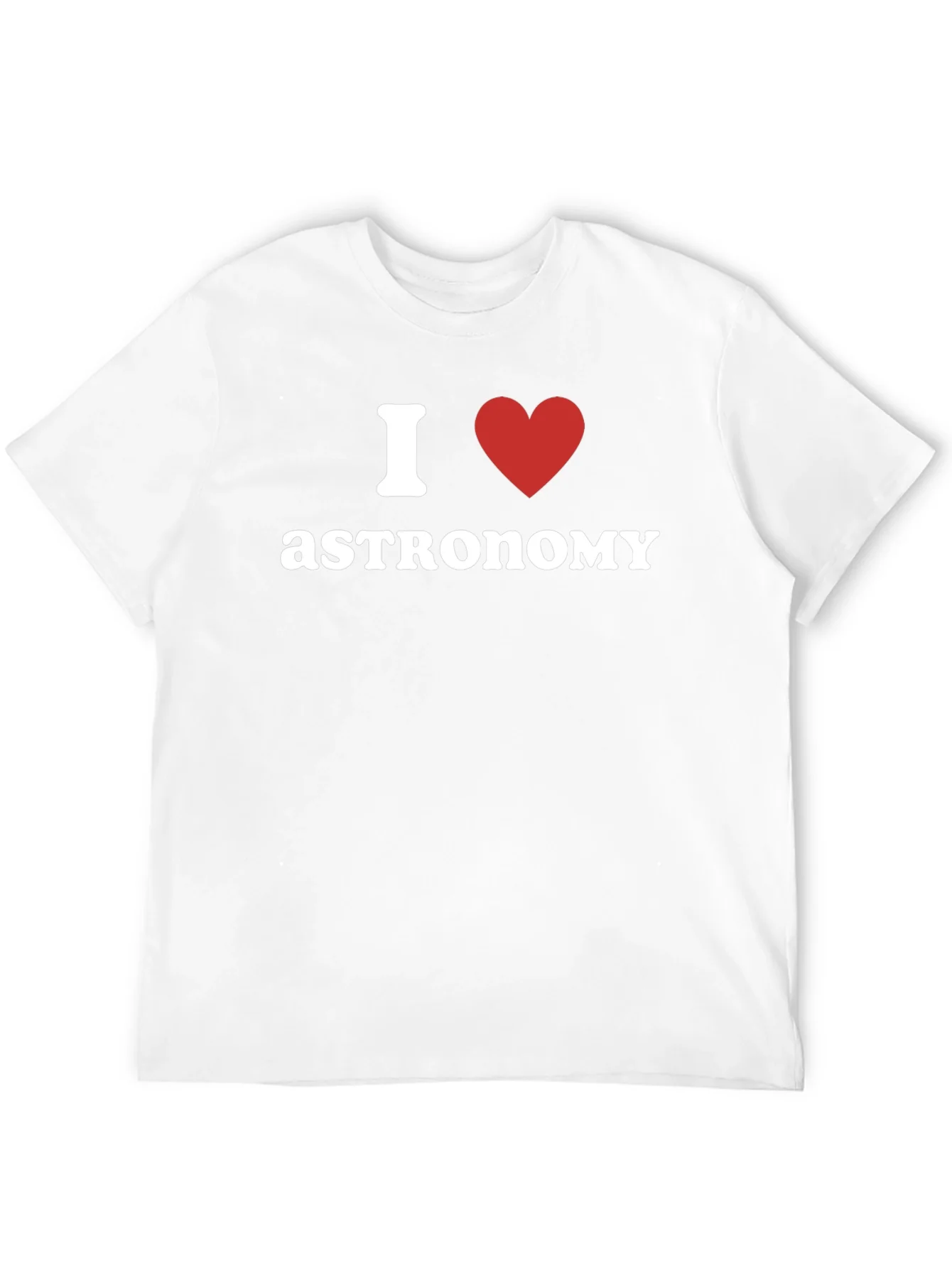 I Love Astronomy Black T-Shirt