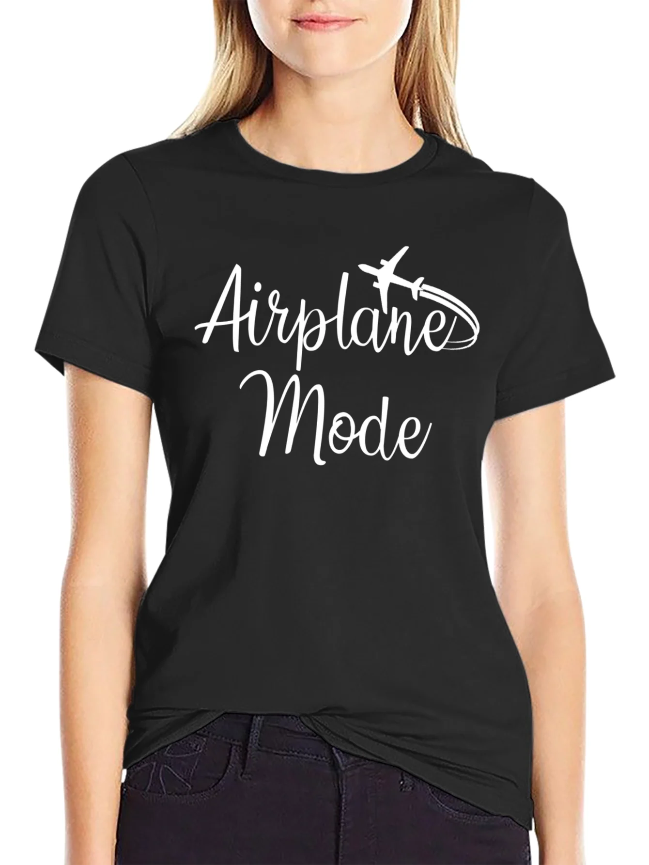 Airplane Mode Black T-Shirt