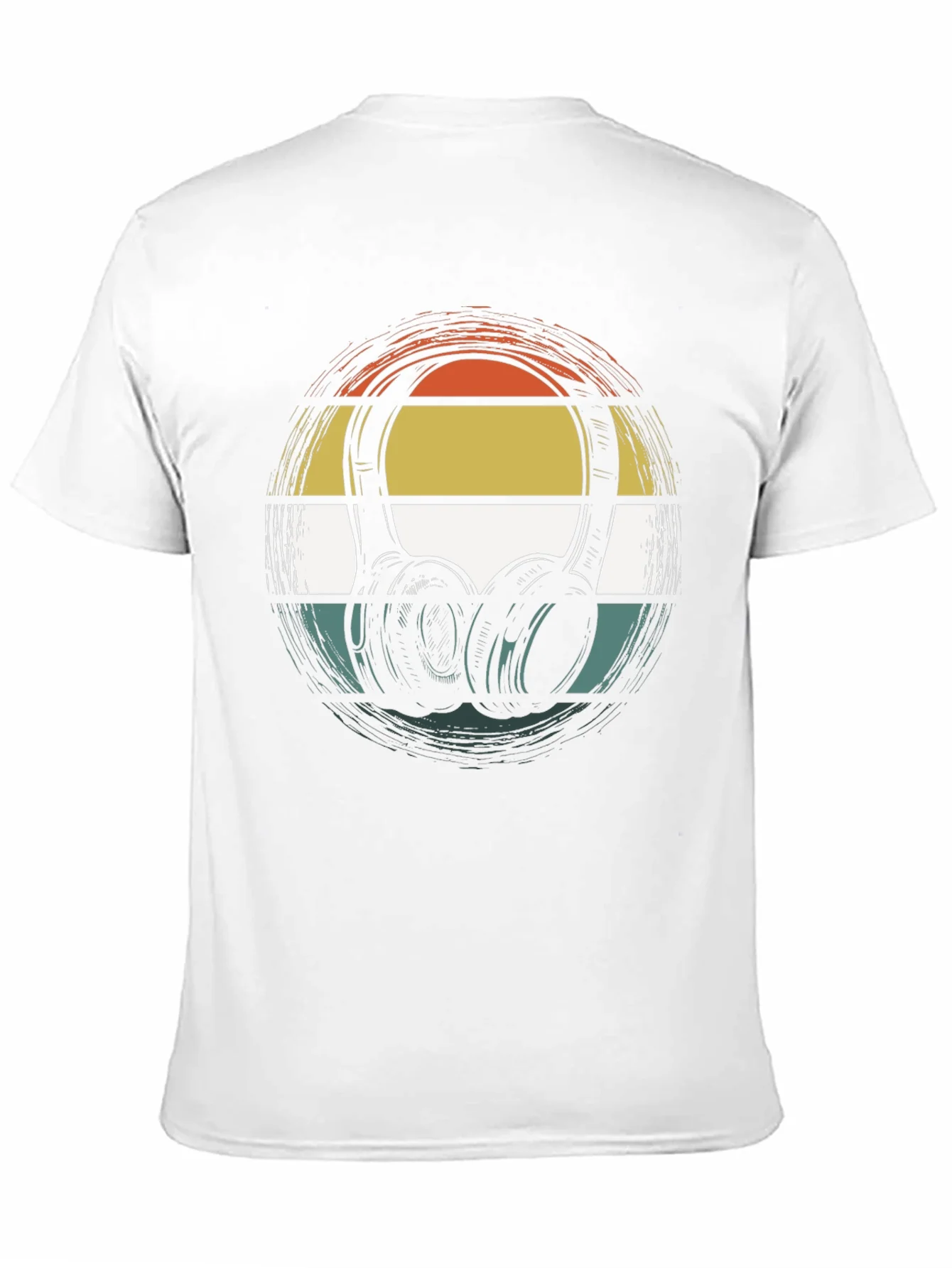 Retro Headphones Graphic Tee - Classic Style