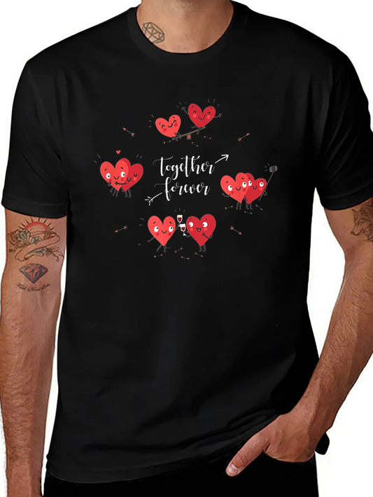 Hearts Together Forever Valentines Day T-Shirt