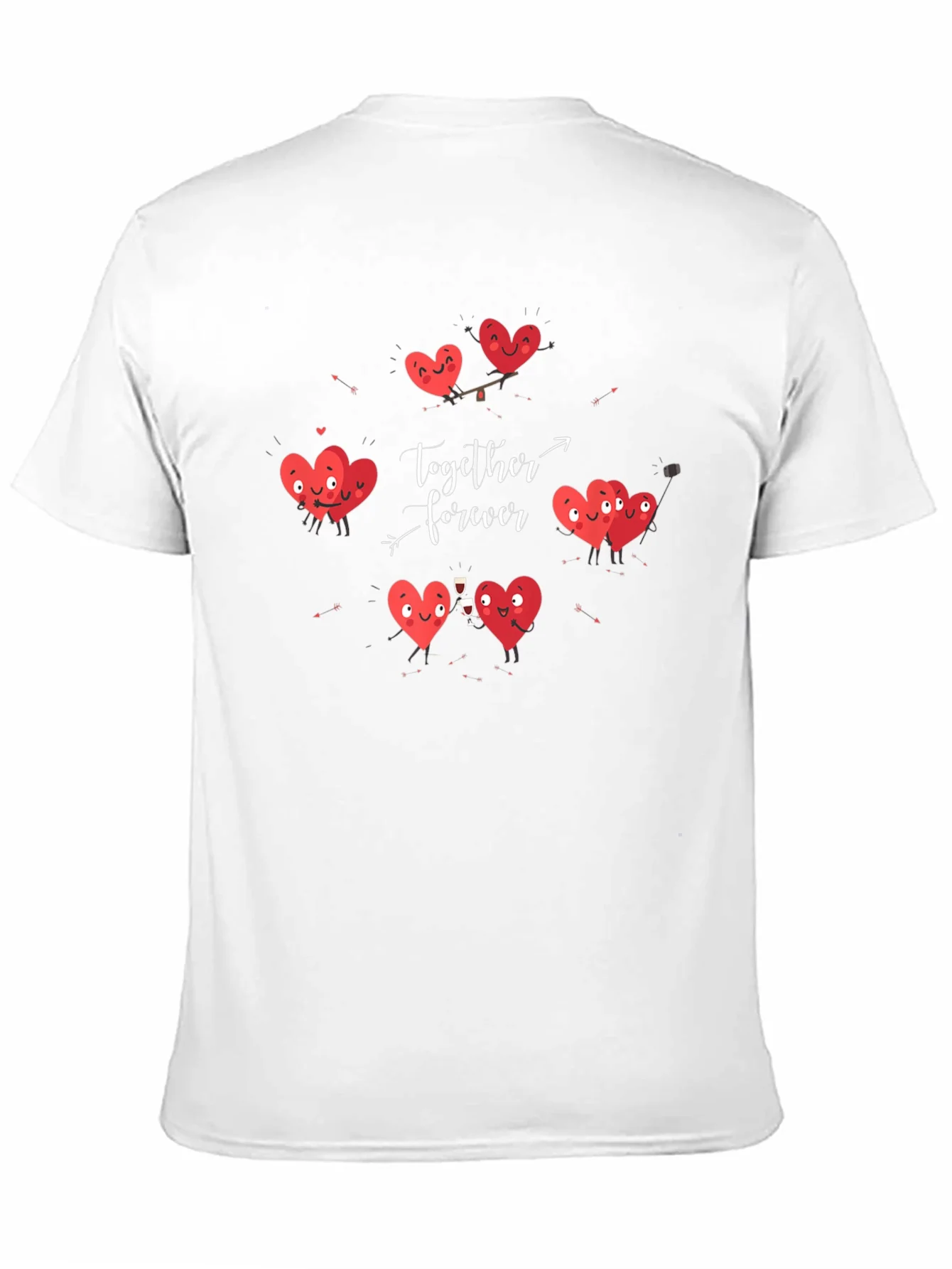 Hearts Together Forever Valentines Day T-Shirt