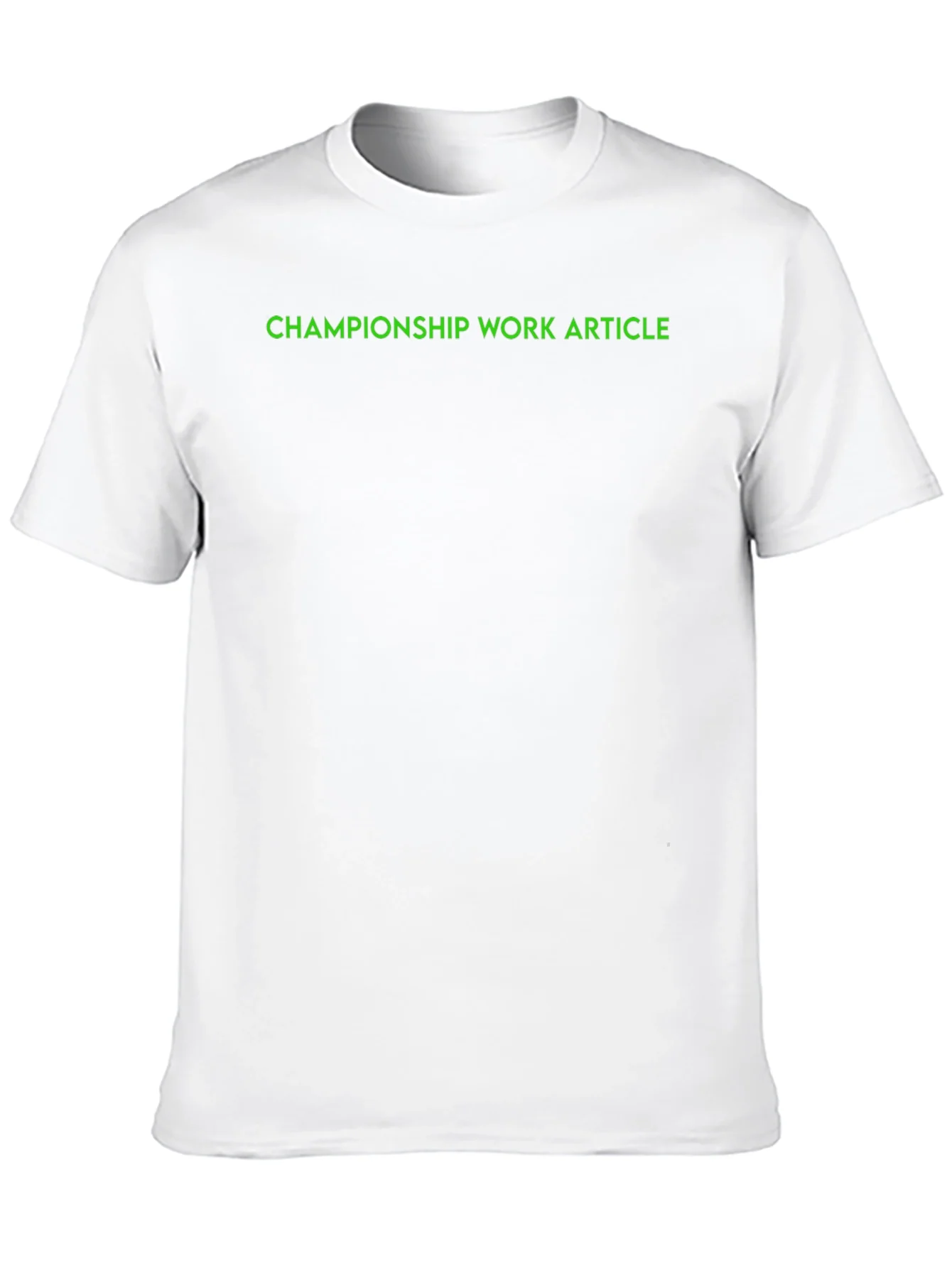 Championship Work Article Black T-Shirt