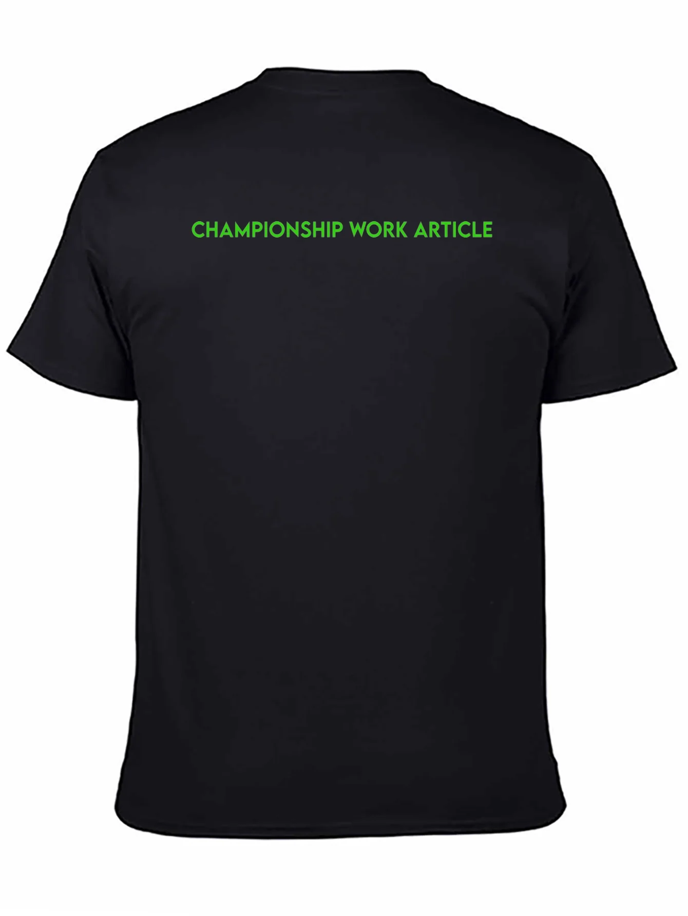Championship Work Article Black T-Shirt