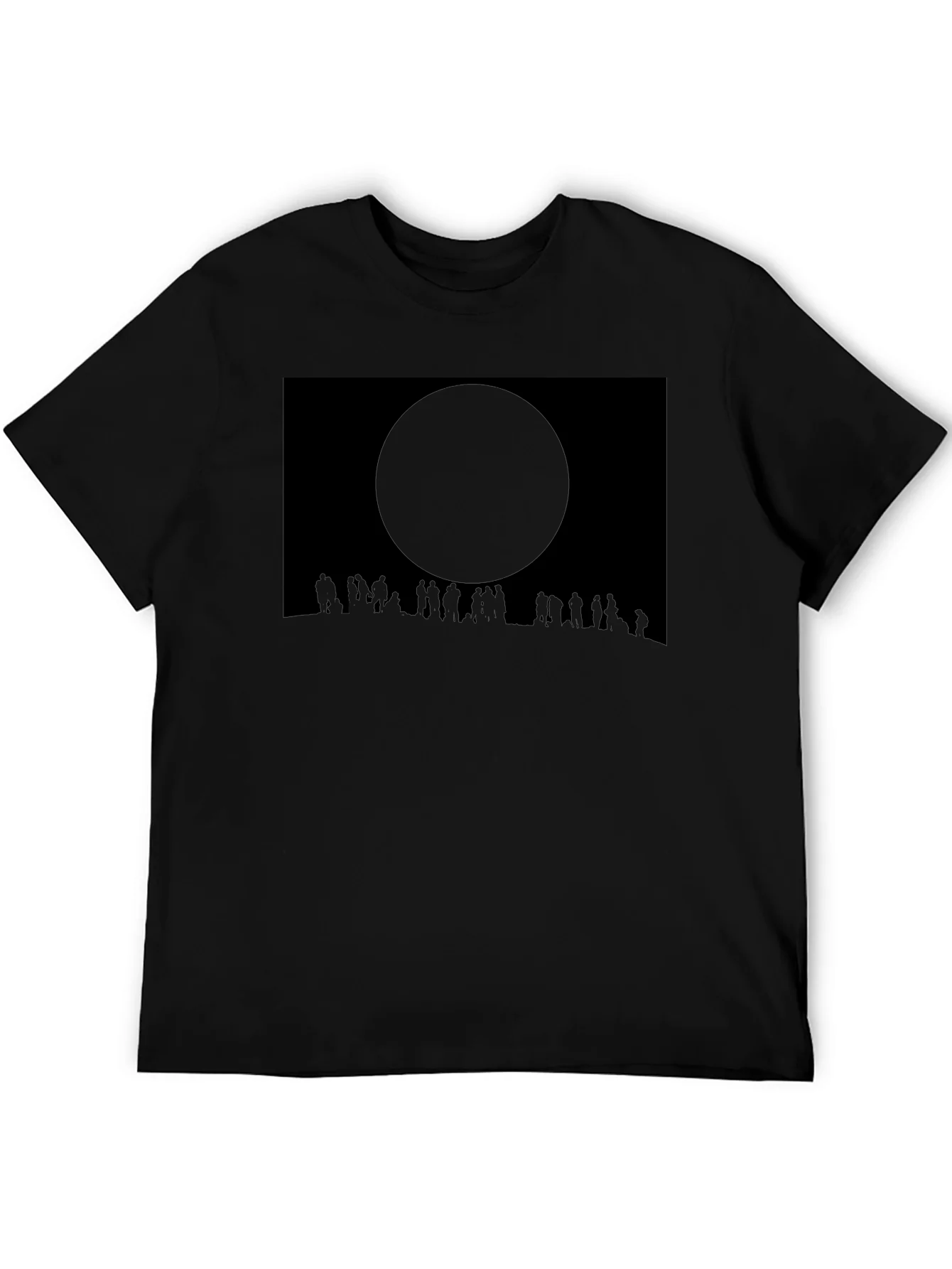 Eclipse Crowd Tee - Dark Sky Silhouette T-Shirt
