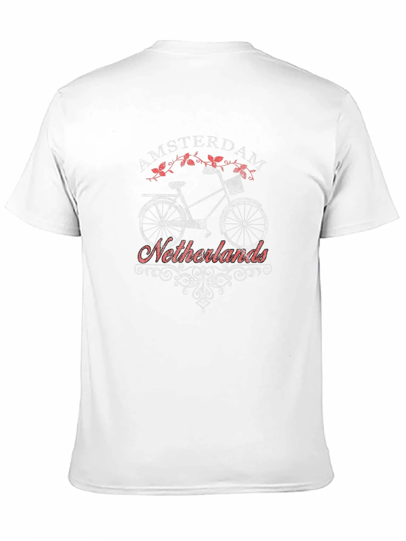 Amsterdam Netherlands Bike T-Shirt - Black