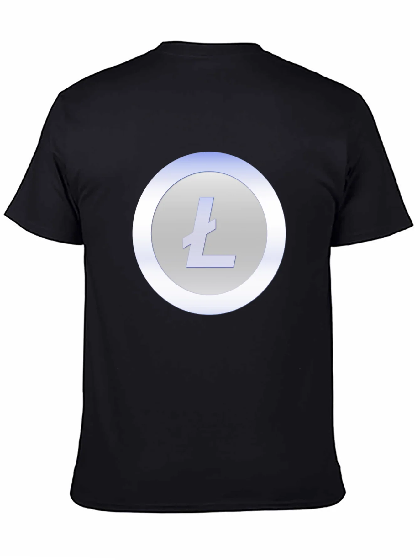 Litecoin Crypto T-Shirt - Black Crew Neck Tee