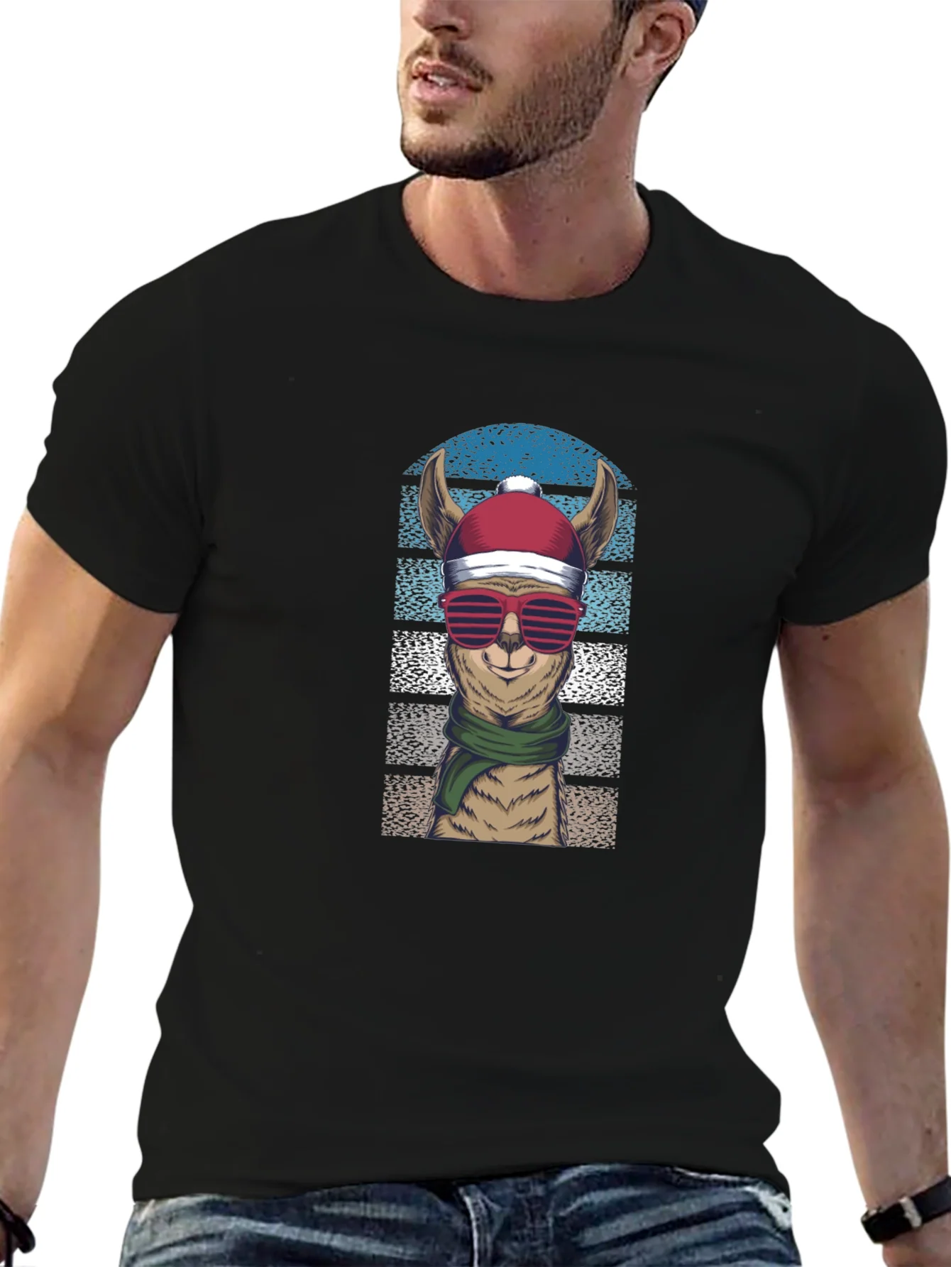 Llama Christmas T-Shirt: Festive Holiday Apparel