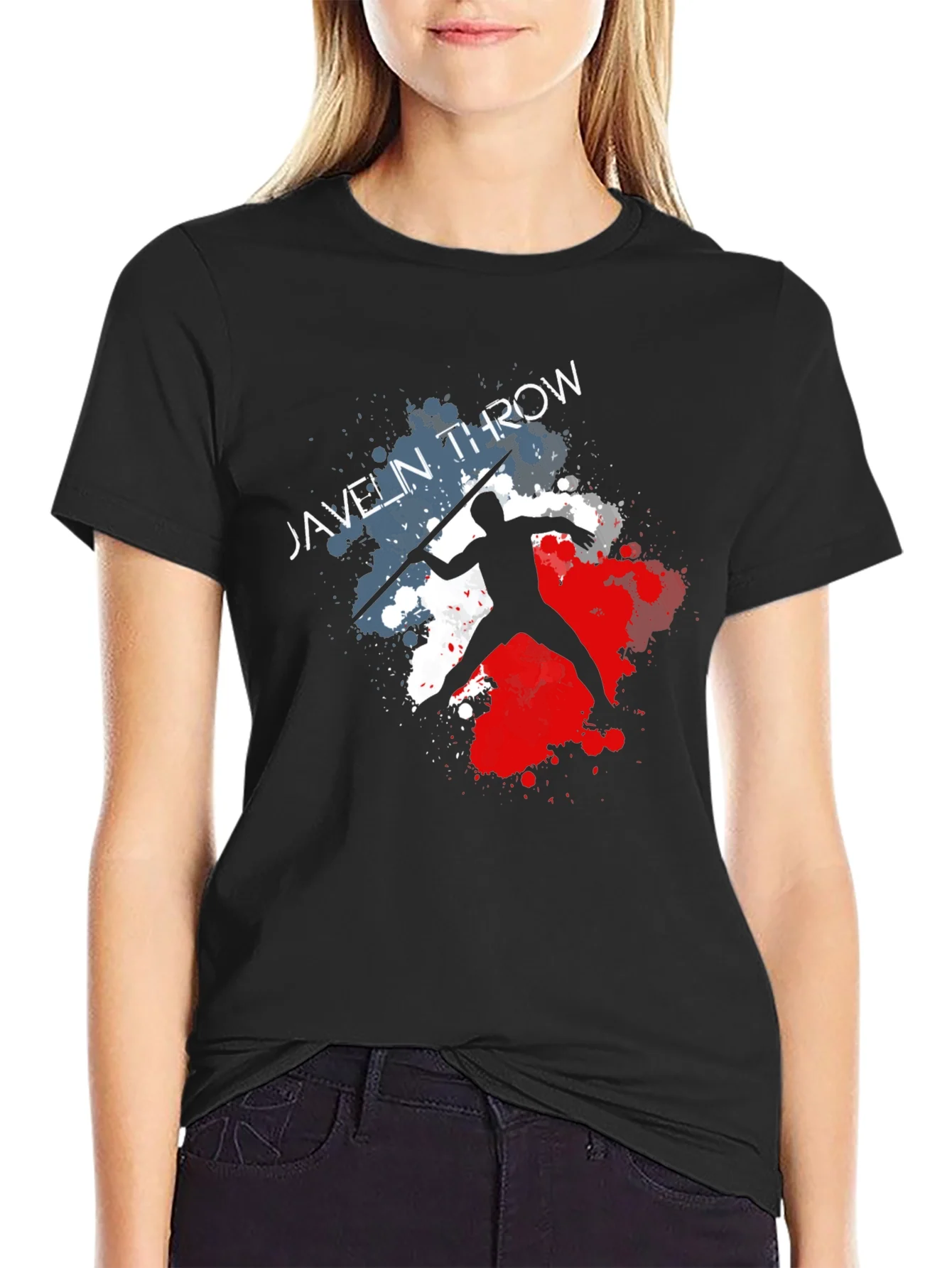 Javelin Throw Graphic Tee - Athlete T-Shirt