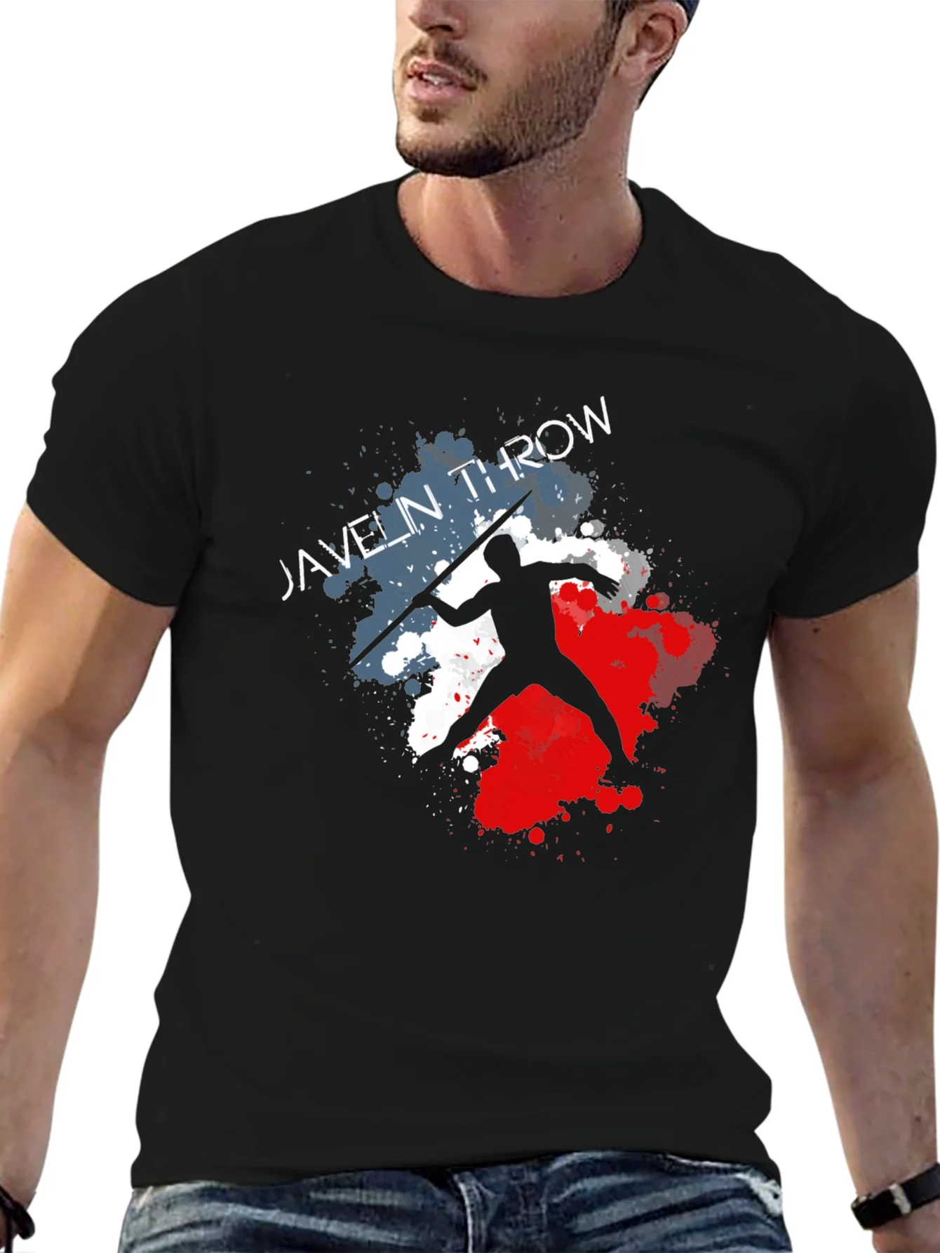 Javelin Throw Graphic Tee - Athlete T-Shirt