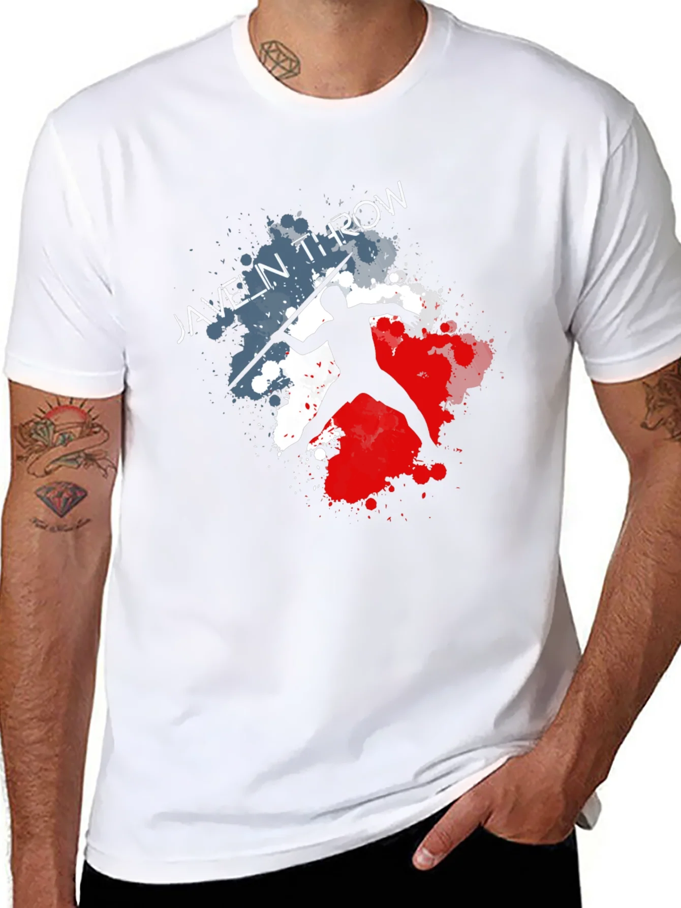 Javelin Throw Graphic Tee - Athlete T-Shirt