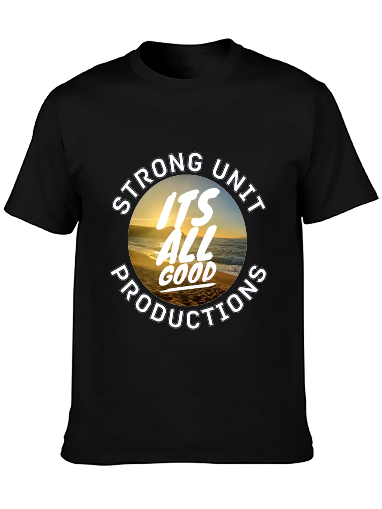 Strong Unit Productions Black Graphic Tee