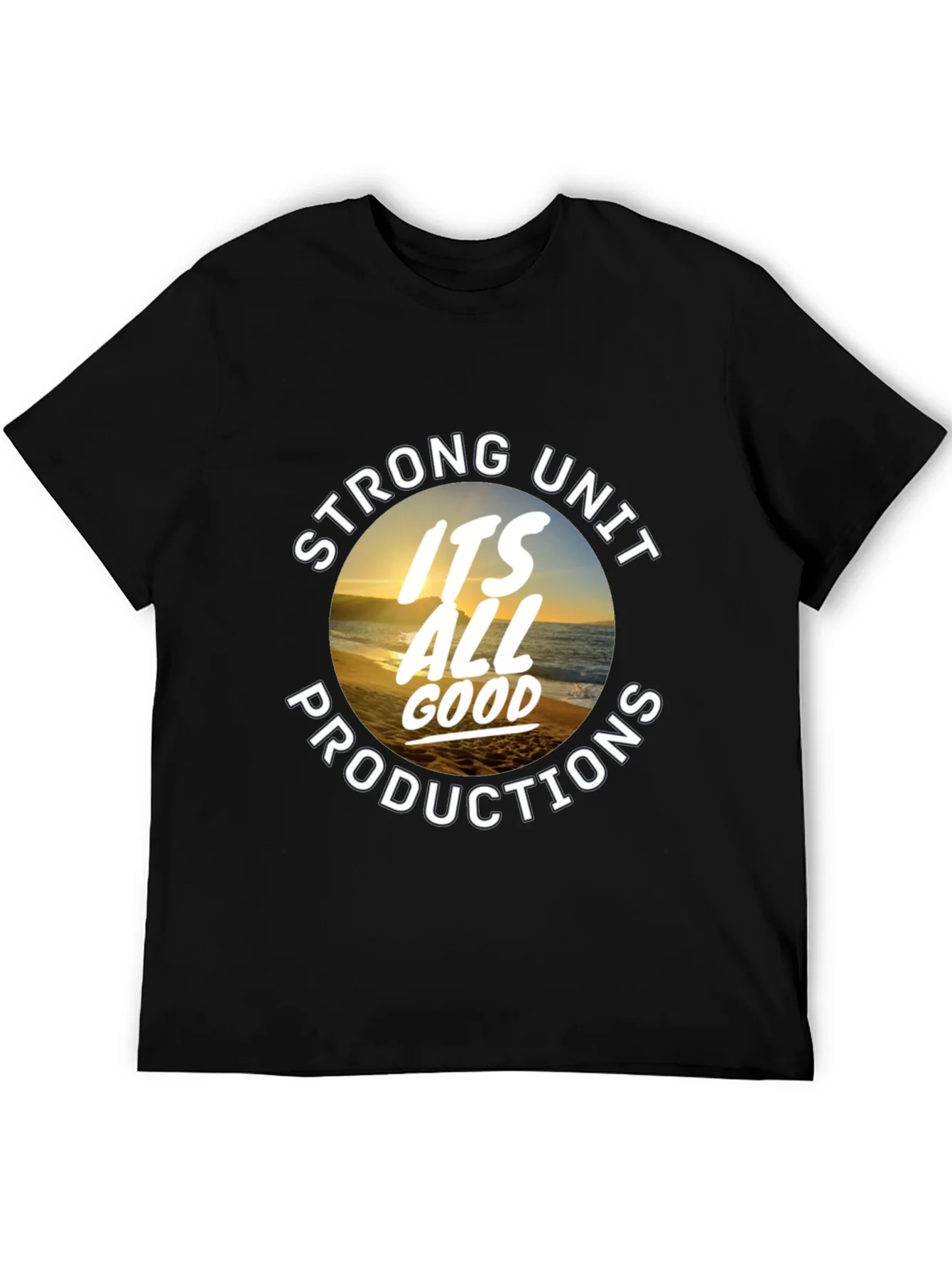 Strong Unit Productions Black Graphic Tee