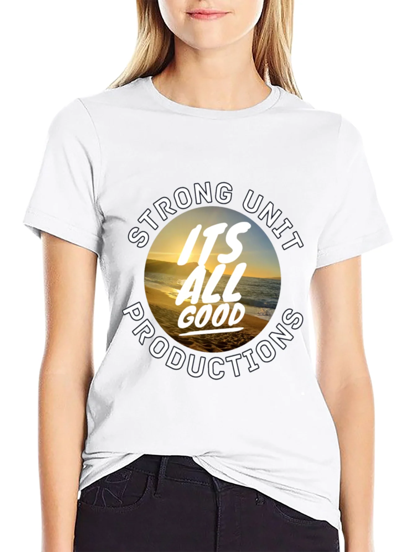 Strong Unit Productions Black Graphic Tee