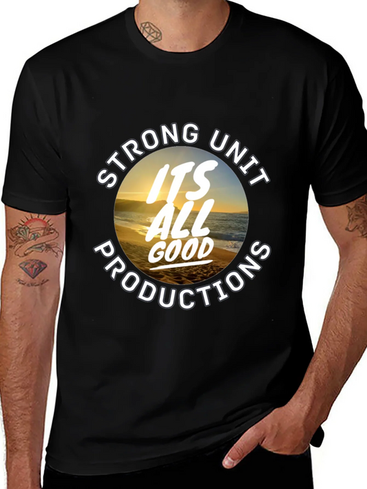 Strong Unit Productions Black Graphic Tee