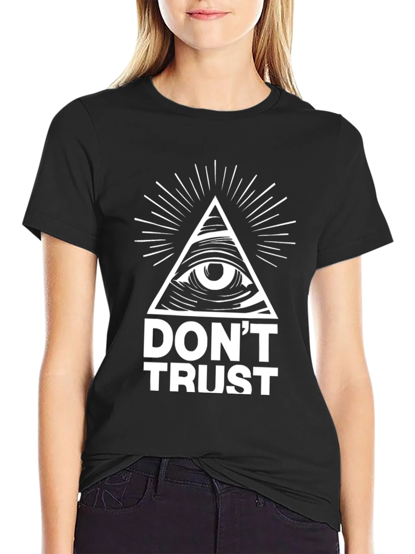 Dont Trust All Seeing Eye Graphic T-Shirt