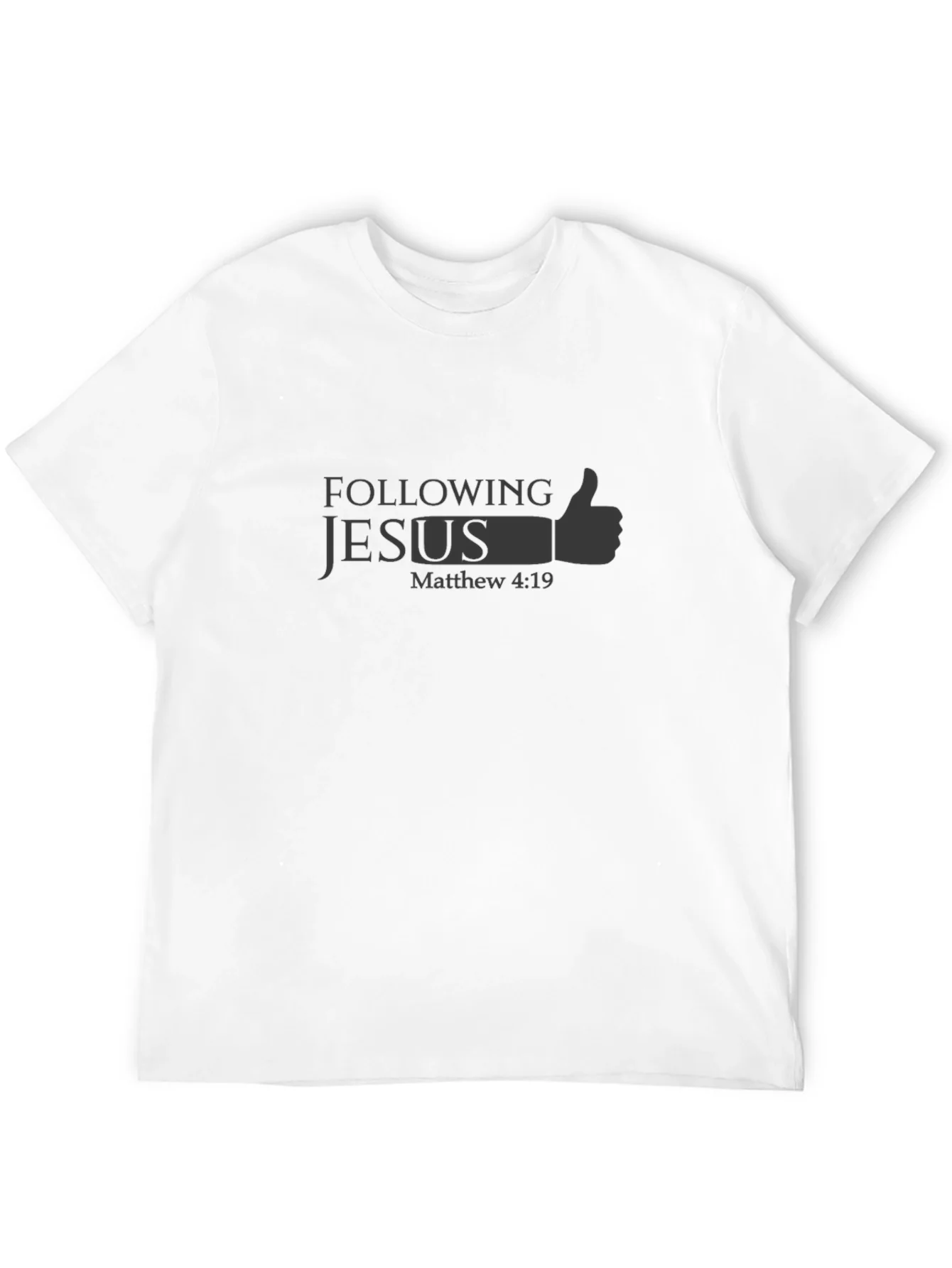 Following Jesus T-Shirt - Matthew 4:19 Religious Graphic Tee