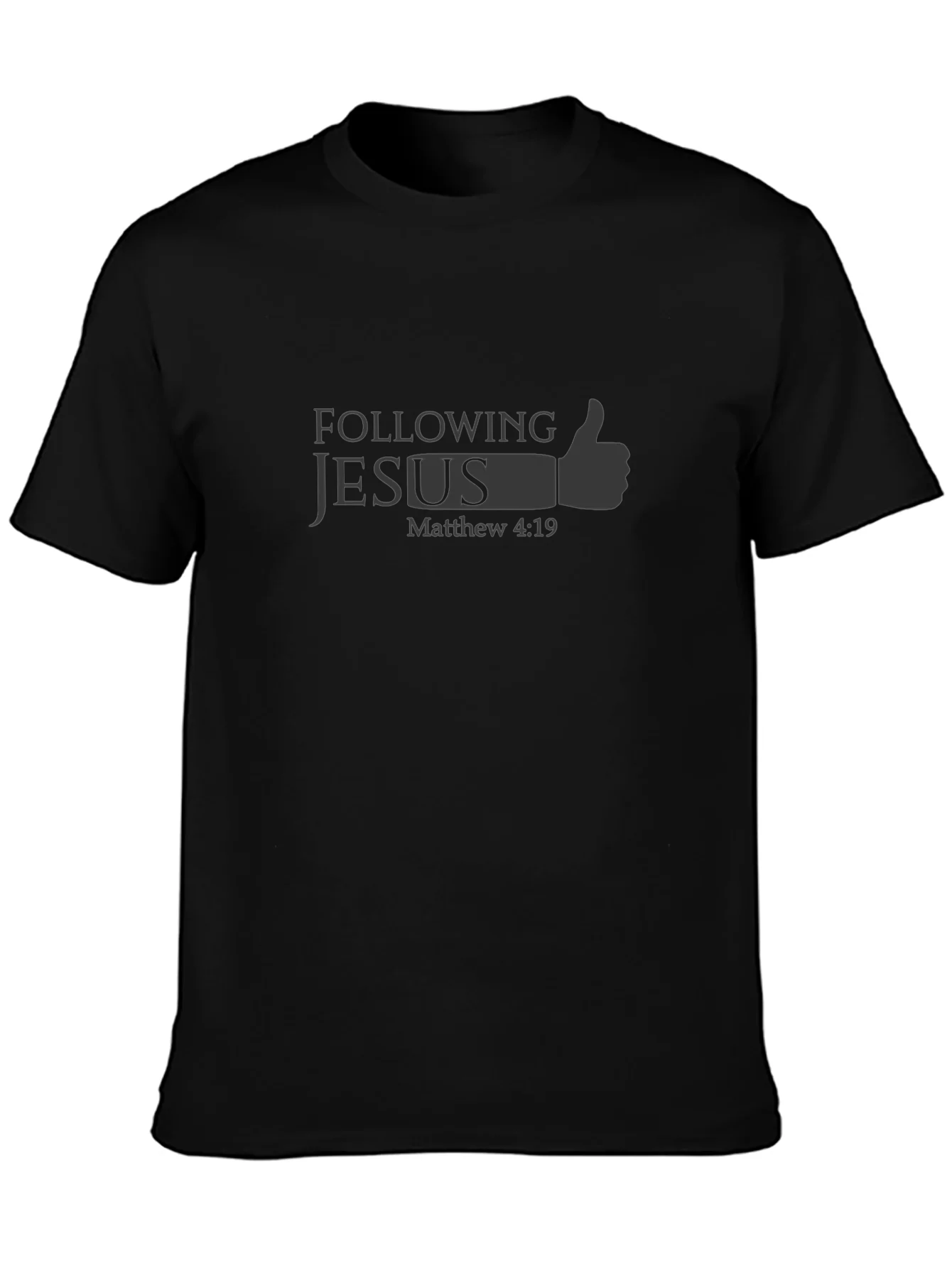 Following Jesus T-Shirt - Matthew 4:19 Religious Graphic Tee