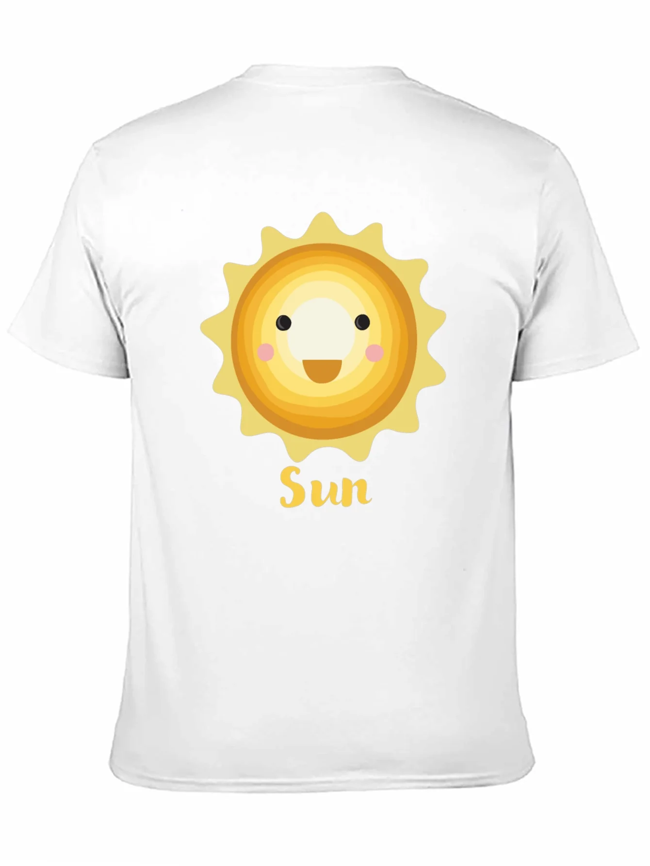 Smiling Sun Graphic T-Shirt - Black Crew Neck