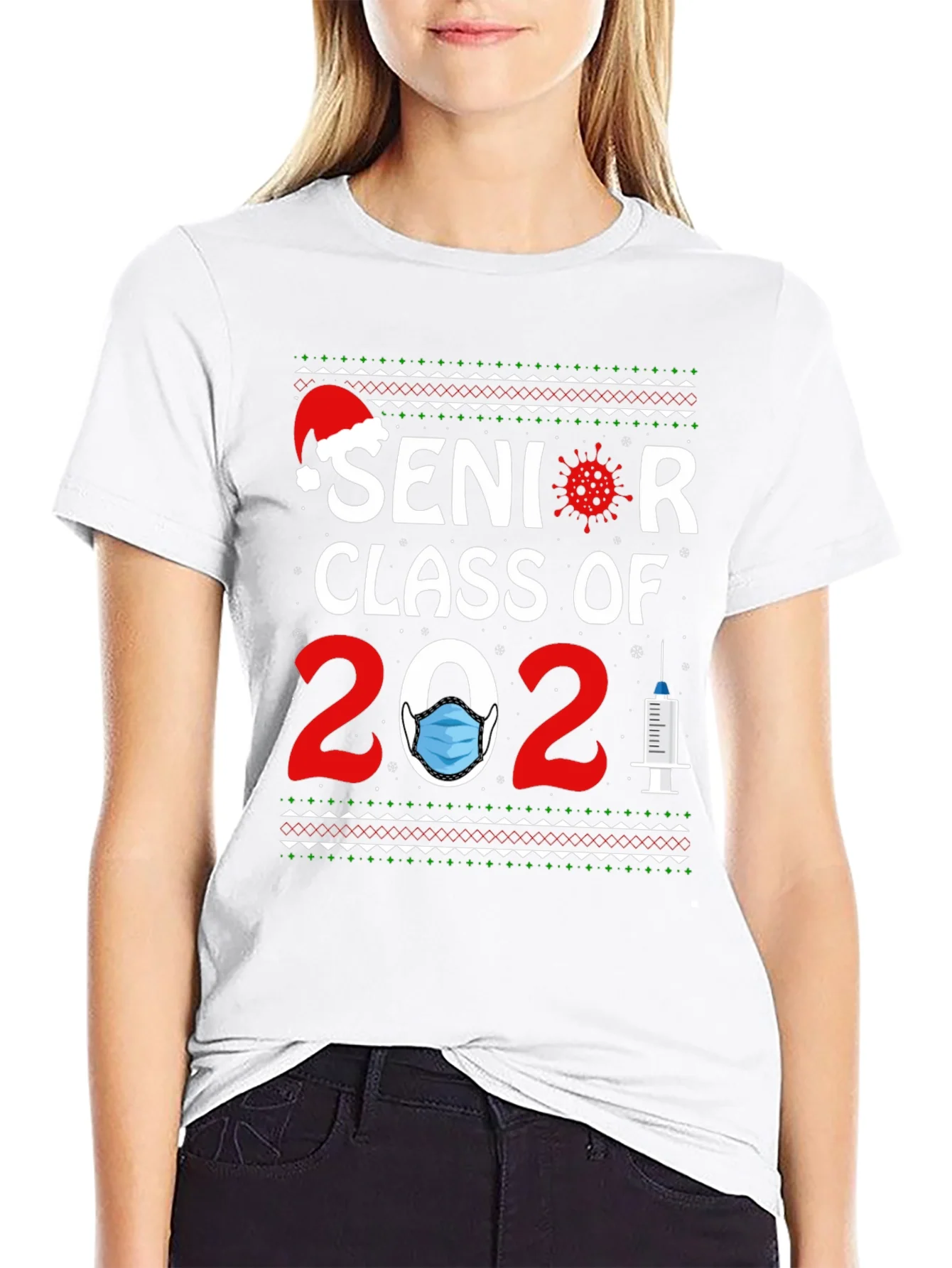 Senior Class of 2021 Ugly Christmas Sweater T-Shirt
