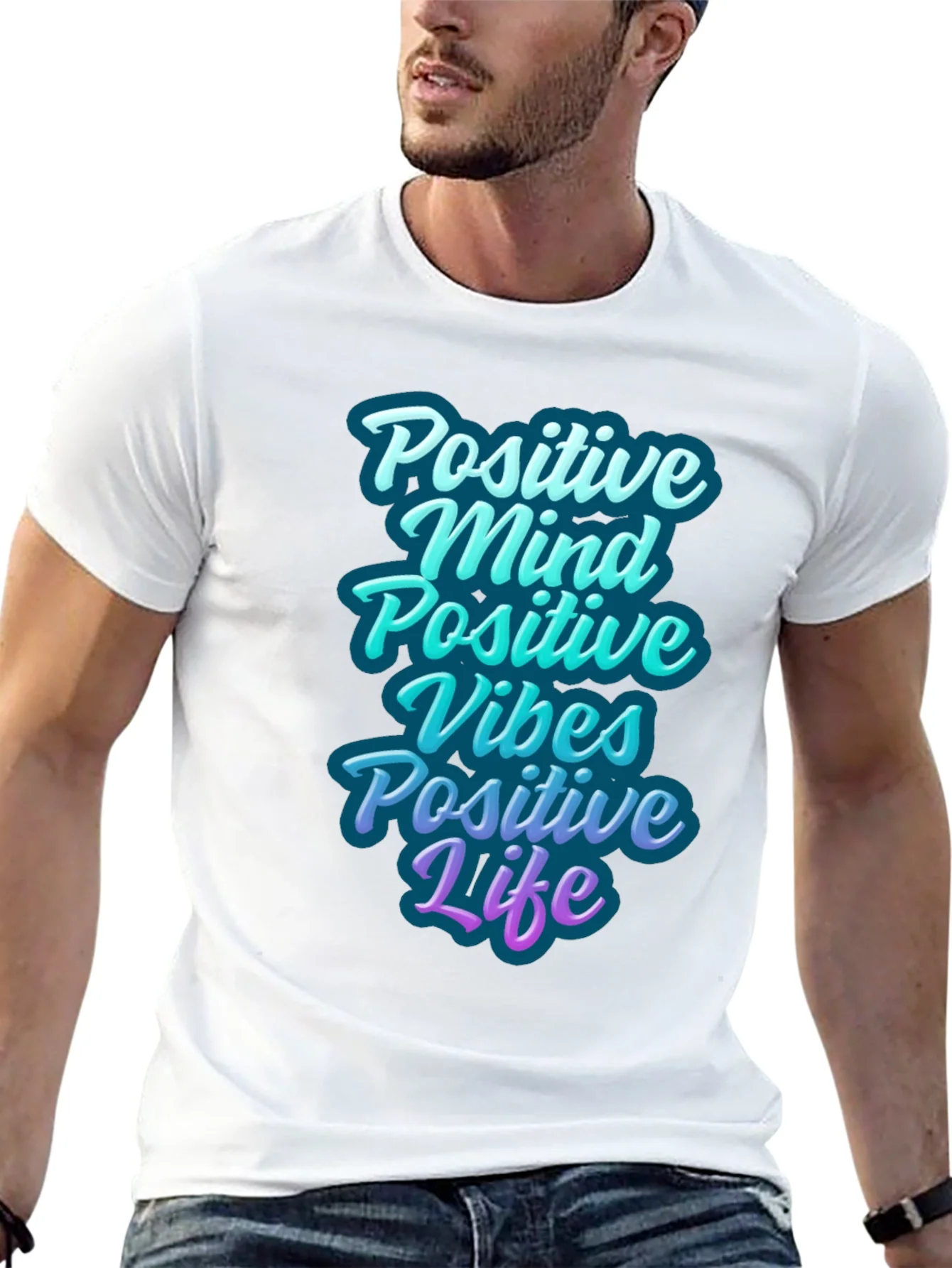 Positive Vibes Graphic T-Shirt