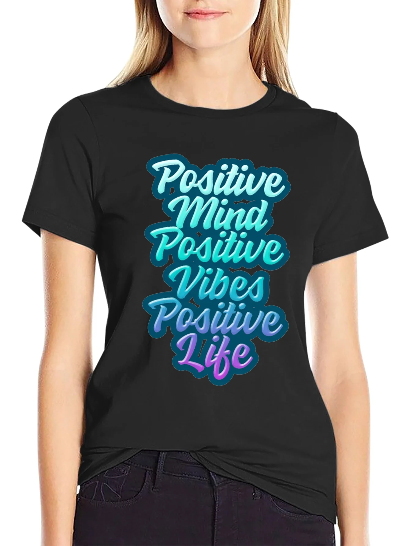 Positive Vibes Graphic T-Shirt