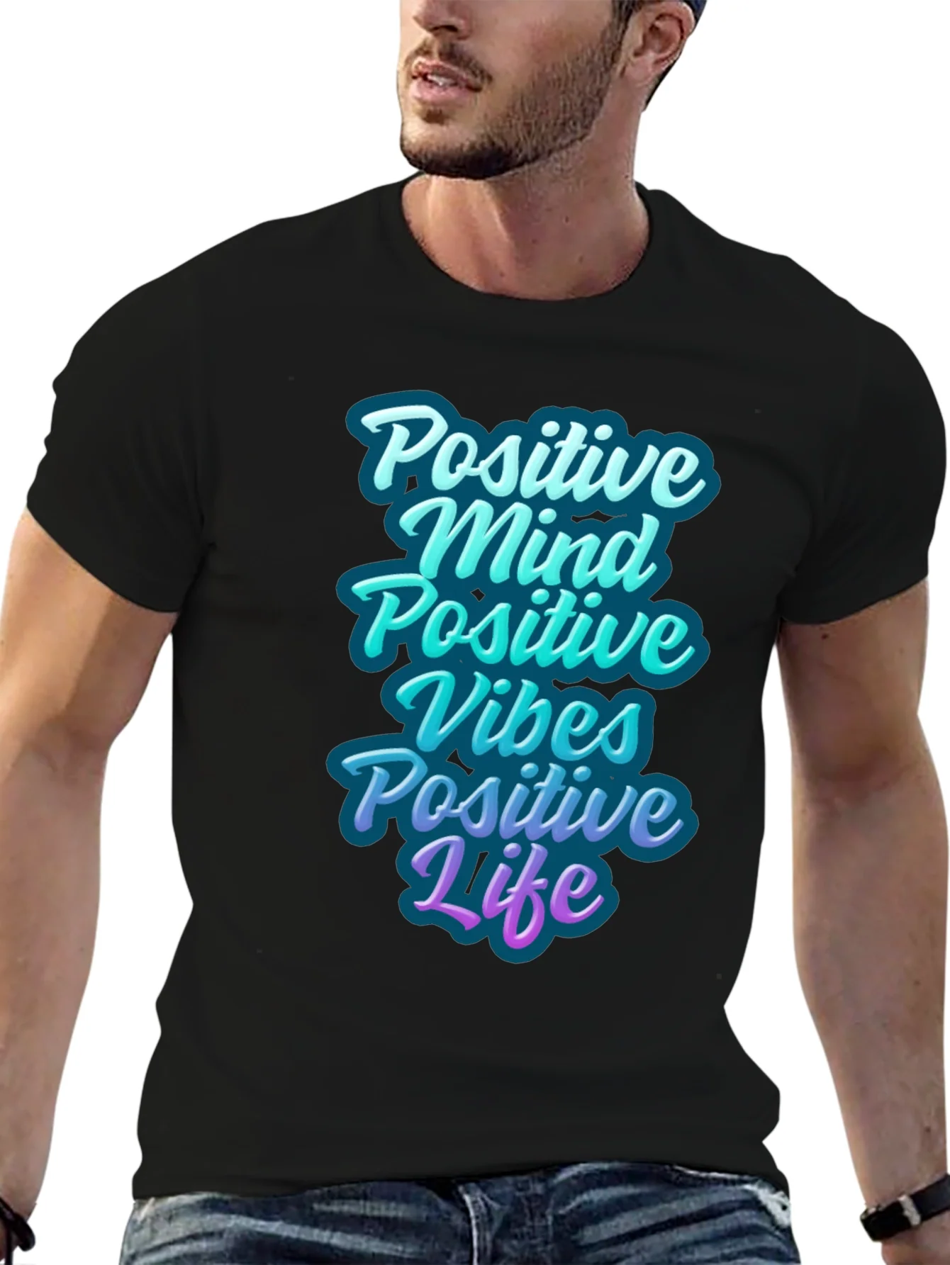 Positive Vibes Graphic T-Shirt