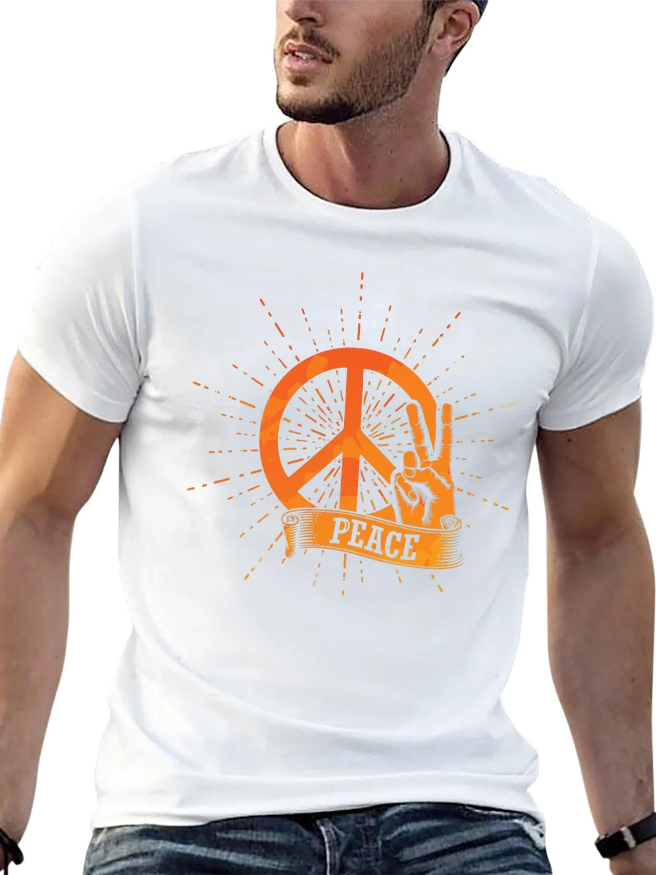 Peace Sign T-Shirt - Retro Style